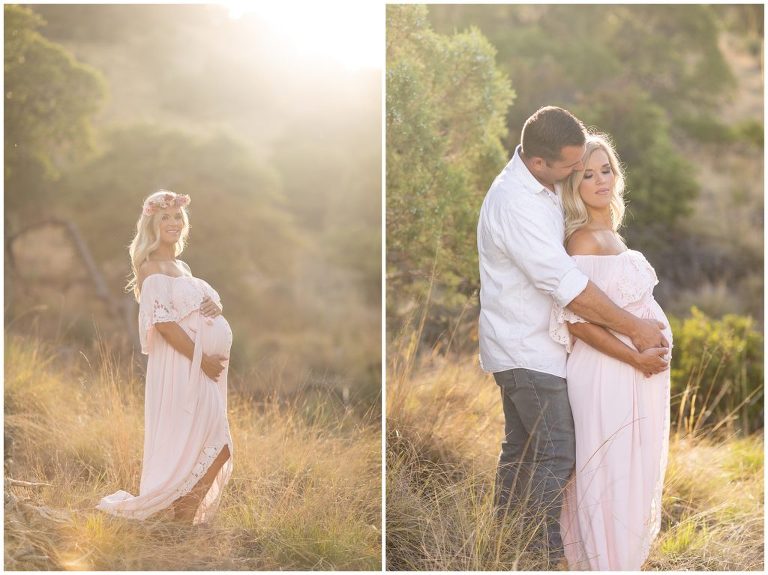 Twin Maternity Session with Dad in Sierra Vista Arizona.