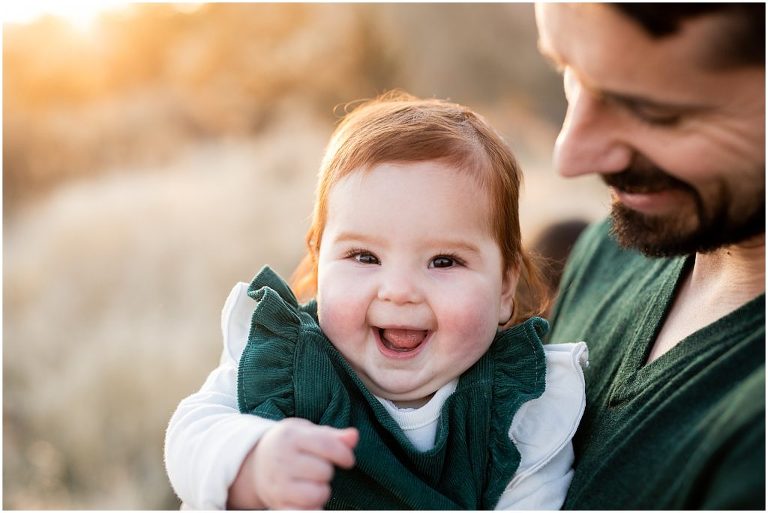 A collection of family photos photos with a chic vibe that blends perfectly with the scenic vistas of Smith Rock in Central Oregon.